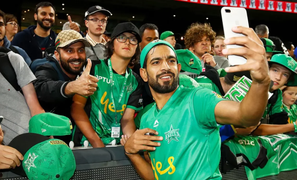 Haris Rauf is among the most recognisable foreign players in the BBL • Daniel Pockett/Cricket Australia/Getty Images